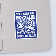 Erstellen eines skalierbaren QR-Codes | Navy Blue 