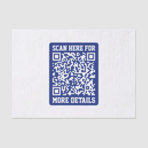 Erstellen eines skalierbaren QR-Codes   Navy Blue  Seidenpapier