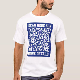 Erstellen eines skalierbaren QR-Codes | Navy Blue  T-Shirt