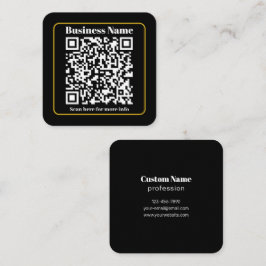 Erstellen eines sofort scannbaren QR-Codes für Unt Quadratische Visitenkarte