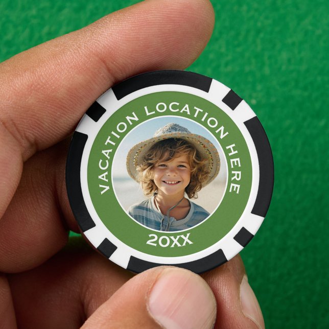 Erstellen eines UrlaubsSouvenirs mit Foto und Text Pokerchips (Custom Poker Chip)