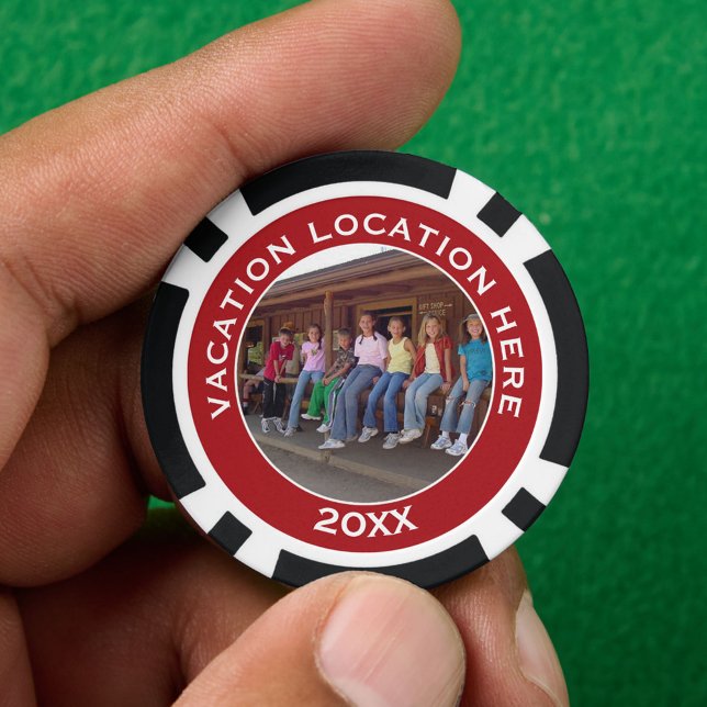 Erstellen eines UrlaubsSouvenirs mit Foto und Text Pokerchips (Custom Poker Chip)