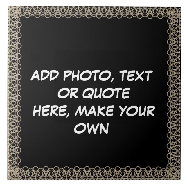 ERSTELLEN* IHRE EIGENE KERAMIK FLIESE (Vorderseite)