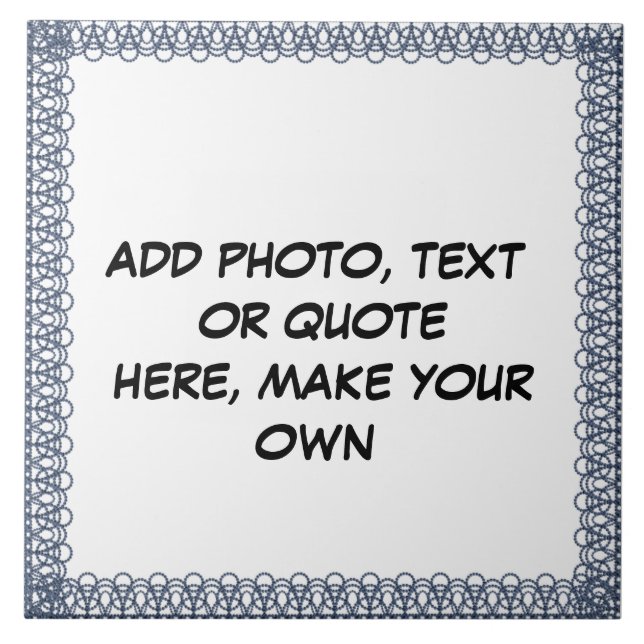 ERSTELLEN* IHRE EIGENE KERAMIK FLIESE (Vorderseite)