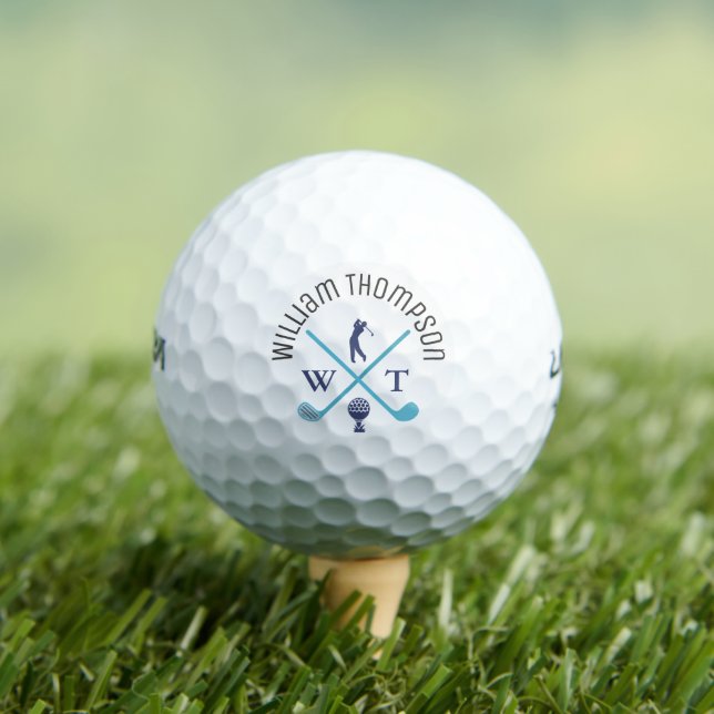 Erstellen Sie coole, stilvolle Monogramm-Golfbälle Golfball (Insitu T-Shirt)
