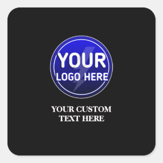 Erstellen Sie das benutzerdefinierte Logo/die bear Quadratischer Aufkleber