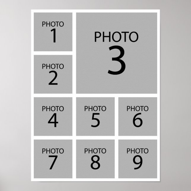 Erstellen Sie das Personalisierte FOTO der Collage Poster (Vorne)