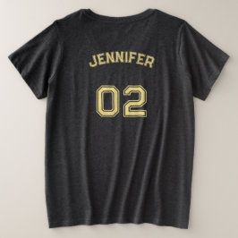 Erstellen Sie den Namen Jersey Number Womens Soft  Große Größe T-Shirt