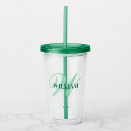 Erstellen Sie den Personalisierten Monogrammnamen Acryltrinkbecher