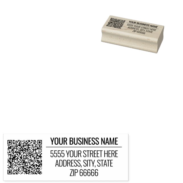 Erstellen Sie die Vorlage für den QR-Briefmarke-Co Gummistempel (Stempel)