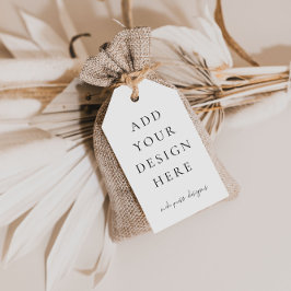 Erstellen Sie eigene leere Gift-Tags Geschenkanhänger
