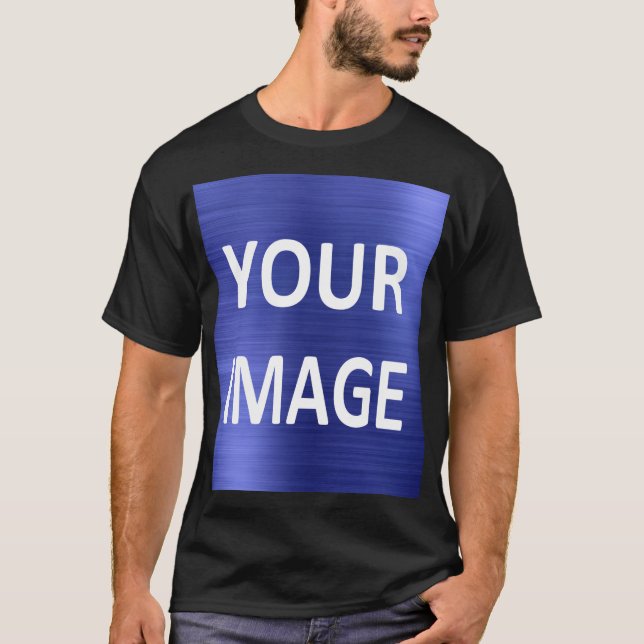 Erstellen Sie eigene Männer schwarz T-Shirt (Vorderseite)