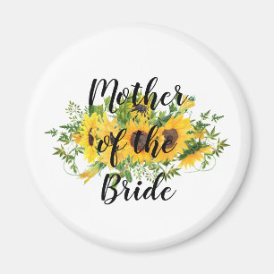 Erstellen Sie eigene Sonnenblumen-Brautparty-Gesch Magnet