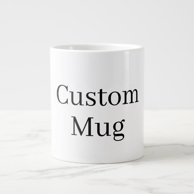Erstellen Sie ein beliebiges Foto-Image-Logo indiv Jumbo-Tasse (Vorderseite)
