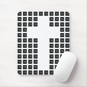 Erstellen Sie ein Cross-Muster mit jedem Logo oder Mousepad