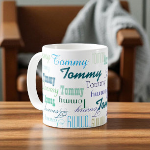 Erstellen Sie ein eigenes Farbnamensmuster Kaffeetasse