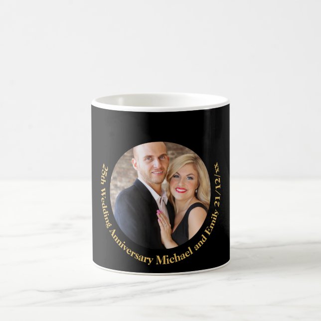 Erstellen Sie ein eigenes jährliches FOTO-Geschenk Kaffeetasse (Mittel)
