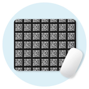 Erstellen Sie ein gekacheltes QR-Code-Muster Edi Mousepad