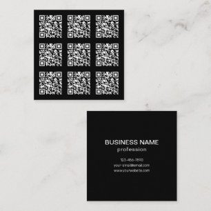 Erstellen Sie ein gekacheltes QR-Code-Muster Edi Quadratische Visitenkarte