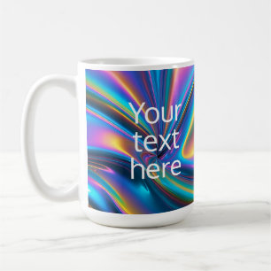 erstellen Sie ein helles Hologramm mit eigenem Tex Kaffeetasse