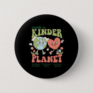 Erstellen Sie ein Kinderplanet Ästhetik Trendy Kos Button