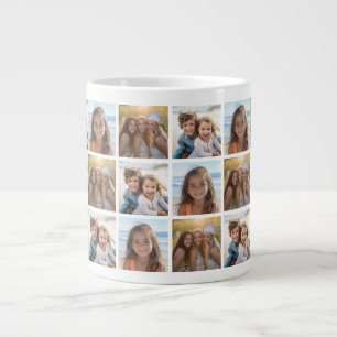 Erstellen Sie eine benutzerdefinierte Fotocollage Jumbo-Tasse