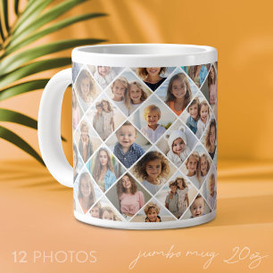 Erstellen Sie eine benutzerdefinierte Fotocollage Jumbo-Tasse