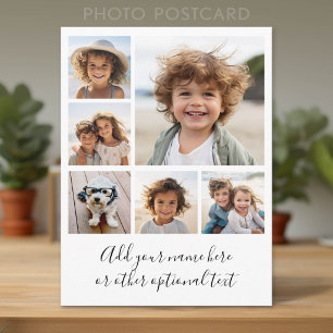 Erstellen Sie eine benutzerdefinierte Fotocollage Postkarte