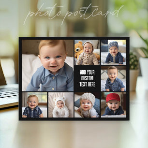 Erstellen Sie eine benutzerdefinierte Fotocollage Postkarte