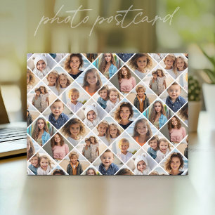 Erstellen Sie eine benutzerdefinierte Fotocollage  Postkarte