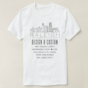 Erstellen Sie eine benutzerdefinierte Raleigh, Nor T-Shirt
