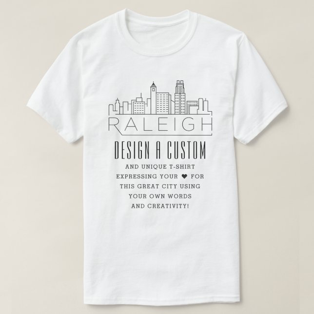 Erstellen Sie eine benutzerdefinierte Raleigh, Nor T-Shirt (Design vorne)
