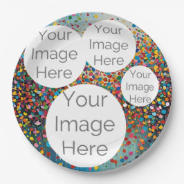 Erstellen Sie eine eigene Papiertextvorlage für da Pappteller