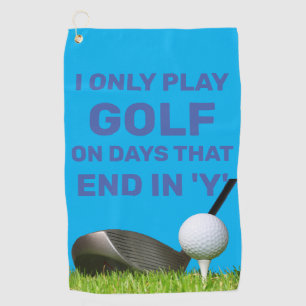 Erstellen Sie eine Erklärung zum Kurs mit anpassba Golfhandtuch