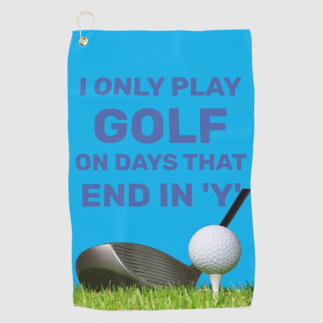 Erstellen Sie eine Erklärung zum Kurs mit anpassba Golfhandtuch (Vorderseite)