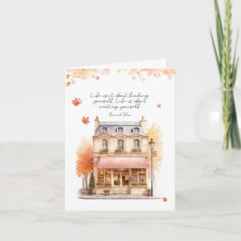 Erstellen Sie eine Herbstnotizkarte