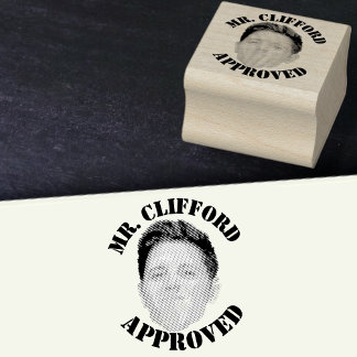 Erstellen Sie eine individuelle Funny Face Teacher Gummistempel