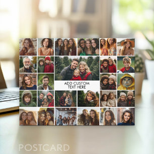 Erstellen Sie eine lustige Fotocollage mit 27 Foto Postkarte
