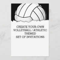 Erstellen Sie eine Volleyball-Themeneinladung
