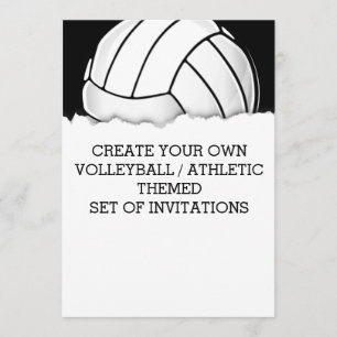 Erstellen Sie eine Volleyball-Themeneinladung Einladung