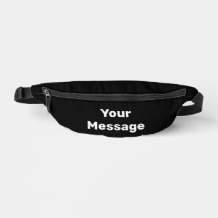 Erstellen Sie eine Vorlage mit schwarzem und weiße Bauchtasche