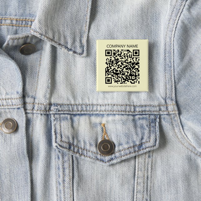 Erstellen Sie einen QR-Code | Blassgelb Button (Beispiel)