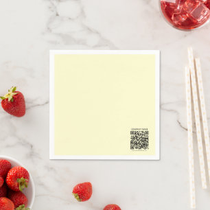 Erstellen Sie einen QR-Code Blassgelb Serviette