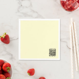 Erstellen Sie einen QR-Code | Blassgelb Serviette