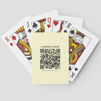 Erstellen Sie einen QR-Code | Blassgelb Spielkarten