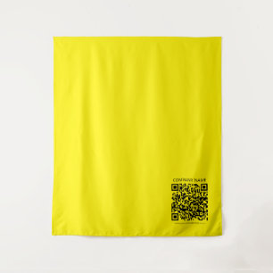 Erstellen Sie einen QR-Code Blassgelb Wandteppich