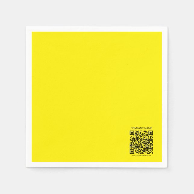 Erstellen Sie einen QR-Code | Leicht erkennbar in  Serviette (Vorderseite)