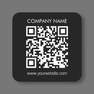 Erstellen Sie einen QR-Code sofort Modernes einfac Quadratischer Aufkleber