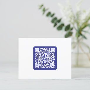 Erstellen Sie einen scannbaren QR-Code   Bearbeitb Dankeskarte