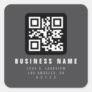 Erstellen Sie einen scannbaren QR-Code   Moderne R Quadratischer Aufkleber